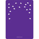 Purple Graduation Cap Confetti Invitations Image 2 of 5